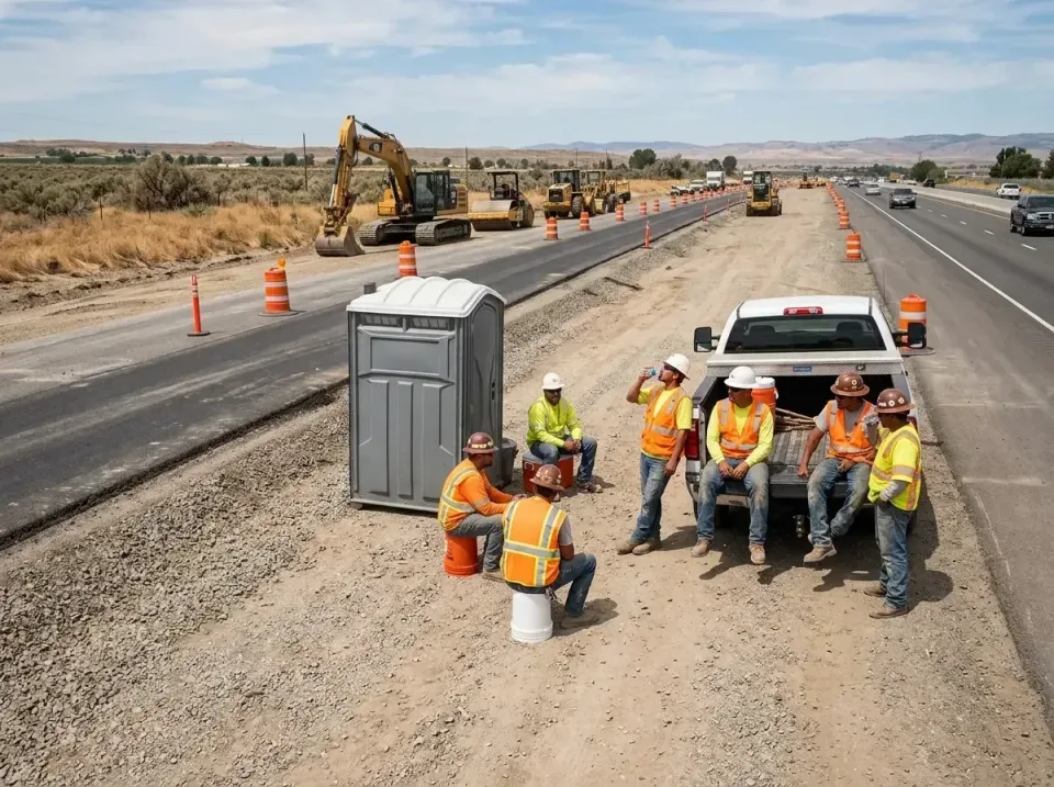 highway-road-construction-crew-007 — frequently asked questions, Porta Potty and Restroom Rentals in Wentzville, MO